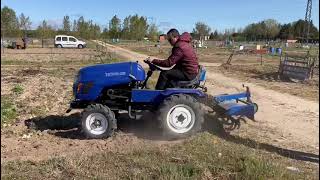 tractorino T20 con rotovator iniciando la campaña de huerta 2023 videos sin edicion [upl. by Jumbala]