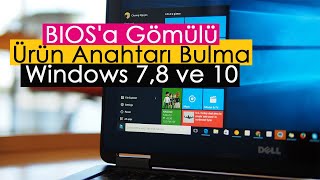 BIOSa Gömülü Ürün Anahtarı Bulma  Windows 78 ve 10 [upl. by Anaynek]