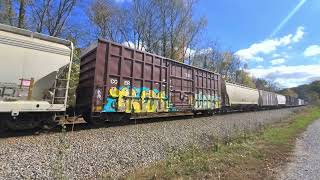 NS 4248 amp 3607 knock down the green with the northbound manifest in Apison TN [upl. by Runkel]