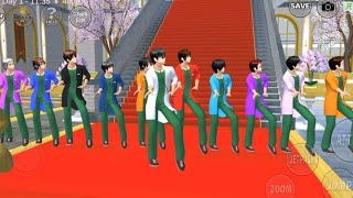 How To dance👯💃Mist Sakura school simulator Dance tutorial  Dance Mist song [upl. by Eras]