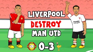 LIVERPOOL CRUSH MAN UTD😂 03 Diaz Salah Premier League Highlights [upl. by Sheelah]