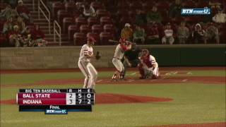 Ball State at Indiana  Baseball Wrapup [upl. by Lednahs472]