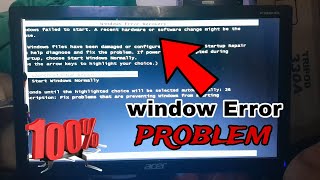 How to Window Error Recovery problem 100 ठीक करें  Computer Error Recovery problem Hindi [upl. by Layman]