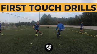 First Touch Drills  Change of Direction  Football  Soccer Training  U10  U11  U12  U13  U14 [upl. by Georgina]