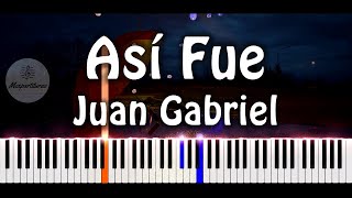 Juan Gabriel  Asi fue Piano Cover [upl. by Ahseikal]