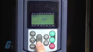 Fuji Electric Frenic Mega Series AC Drive Basic StartUp Using the Keypad [upl. by Anilet]