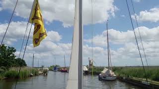 Hickling Broad to Horsey Mill in a Wayfarer [upl. by Duaner]