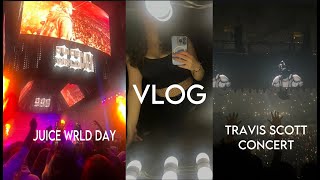 RANDOM CONCERT VLOG Juice Wrld Day Travis Scott [upl. by Rufena]