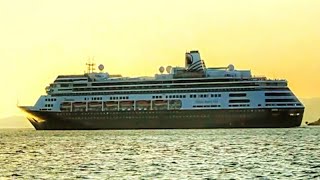 Ms Zaandam Cruise Ship leaves Port of Spain Trinidad  Ship Arrivals [upl. by Maunsell]