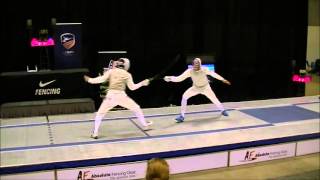 2016 Jan NAC Div I Mens Foil Gold Massialas vs ChamleyWatson [upl. by Ailesor]