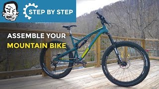 Assembling your new mountain bike with minimal tools [upl. by Kinch]