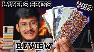 Layers Mobile Skins Brand By TechBurner  Unboxing amp Review  Best Smartphone Skins  Layersshop [upl. by Hareehahs]