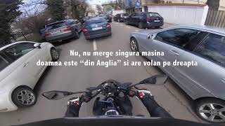 Idioata Loveste Intentionat Cu Masina Un Biker [upl. by Ress]