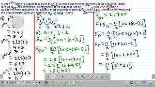 MATH FORM 3 SEQUENCES AND SERIES AP LESSON 4 KCSE 2001 PP2 NO19 [upl. by Snoddy]