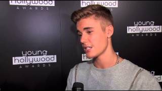 Justin Bieber Interview  Young Hollywood Awards 2014 [upl. by Haduj]