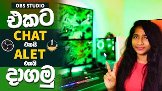 Obs Studio එකට Chat එක ඇඩ් කරමු  Obs Live  Stream Elements  Sinhala [upl. by Aelber]