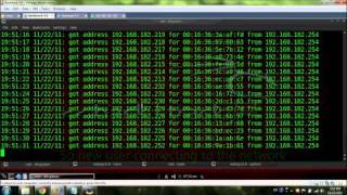 Active Sniffing  DHCP Starvation Rogue DHCP Server and SSLStrip Reupload [upl. by Anialahs]