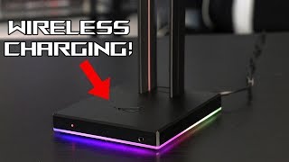 ROG Throne Qi Headset Stand Introduction amp Features [upl. by Lebatsirc]