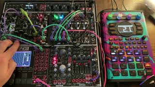 Eurorack Modular  SP404 MK2 Techno Jam 1 [upl. by Nord622]