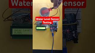 Water Level Sensor Testing arduino shorts ytshorts shortvideo [upl. by Margy]