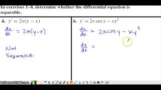 Differential Equations Separable vs Not Separable [upl. by Therese]