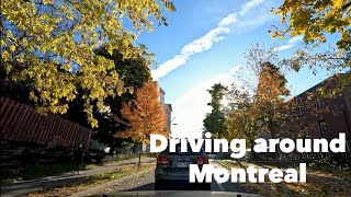 Driving in Montreal Exploring Côte des Neiges area Warning Constructions Everywhere 4K60FPS [upl. by Airtemed]