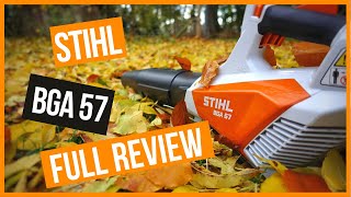 Stihl BGA 57 Cordless Leaf Blower Full Review [upl. by Papagena]