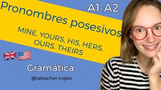 A1 A2 Pronombres posesivos en inglés MINE YOURS HERS OURSPossessive pronouns Clase de inglés [upl. by Byrann]