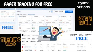 Free Paper trading platforms for traders Equity amp Options forward testing  SensibullTradingview [upl. by Hpeseoj28]