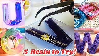 5 Resin Ideas Compilation • Resin for Beginners Resin Crafts Resin Art DIY Epoxy Resin Tutorials [upl. by Bilbe]