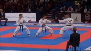 Team Kata  Bunkai GOJUSHIHO SHO by France National Team  21st WKF World Karate Championships [upl. by Aubarta311]