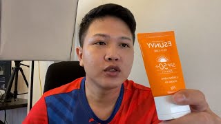 Review Sunscreen ESUNVY SUN CARE SPF50  Sunscreen Skin Care [upl. by Rosette]