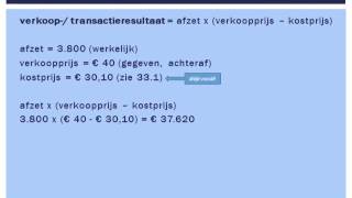 Verschillenanalyse  rekenvoorbeeld deel 2 MampO vwo [upl. by Sindee]