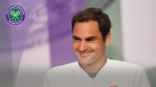 Roger Federer RunnerUp Press Conference Wimbledon 2019 [upl. by Amando]