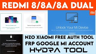 Xiaomi Redmi 88A8A Dual MI Account Remove Permanent  Redmi 8 8A FRP Bypass Google Account Unlock [upl. by Hedley]