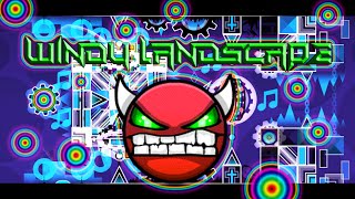 Geometry Dash  INSANE DEMON  Windy Landscape by Woogi [upl. by Acinoda632]