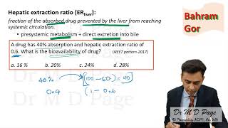 12 First pass metabolism and hepatic extraction ratio [upl. by Aisorbma]