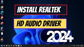 how to download and install realtek high definition audio driver windows 10 [upl. by Thorman]