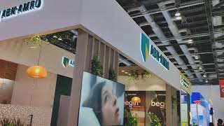 ABN AMRO Bank Booth on Sibos swift finance [upl. by Ardeed]