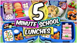 5 MINUTE DIY SCHOOL LUNCH IDEAS NO COOKING REQUIRED YUMMY amp FAST [upl. by Lellih561]