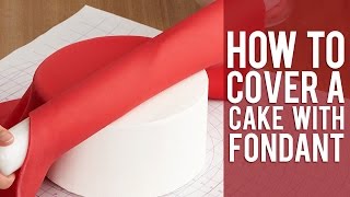 How to Cover a Round Cake with Fondant [upl. by Venditti555]