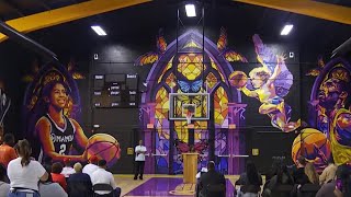 Lakers Mamba Sports Foundation unveil new gym in Watts [upl. by Akaya]