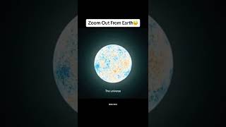 Zoom Out From Earth 🌎 youtubeshorts viralvideo space earth zoom spacevideo [upl. by Elrem]