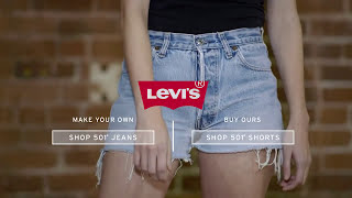 How to Make CutOff Shorts  DIY Shorts  Levi’s [upl. by Warrick]