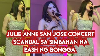 🟢 JULIE ANNE SAN JOSE CONCERT SCANDAL LESSON TO LEARND 🟢  julieannesanjose missrevi [upl. by Nylikcaj]