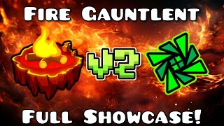 Fire Gauntlent V2 by me  Geometry Dash [upl. by Hanzelin]