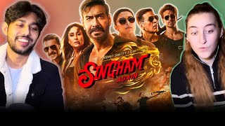 FRENCH amp PAKISTANI React to SINGHAM AGAIN Trailer  Ajay Devgn Akshay Kumar  Rohit Shetty [upl. by Nerte]