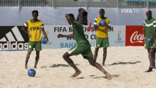 Yannick Bolasie visits FIFA Beach Soccer World Cup 2017 [upl. by Naeroled]