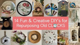 14 Fun amp Creative DIY’s for RepurposingUpcycling Old Clocks [upl. by Lorelei795]