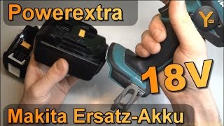 Kurztest Poweradd 18V ErsatzAkkus für Makita AkkuBohrmaschinen [upl. by Necila]